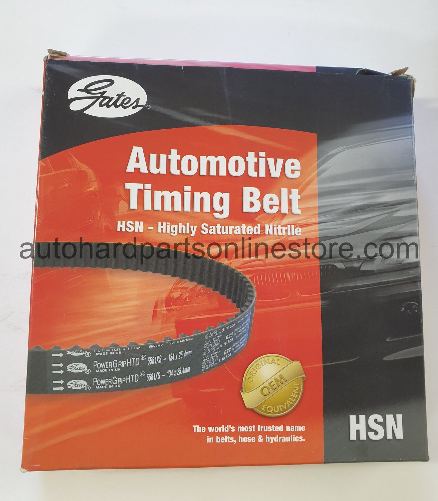 Gates Timing Belt-HSN T191-76092x22mm RED