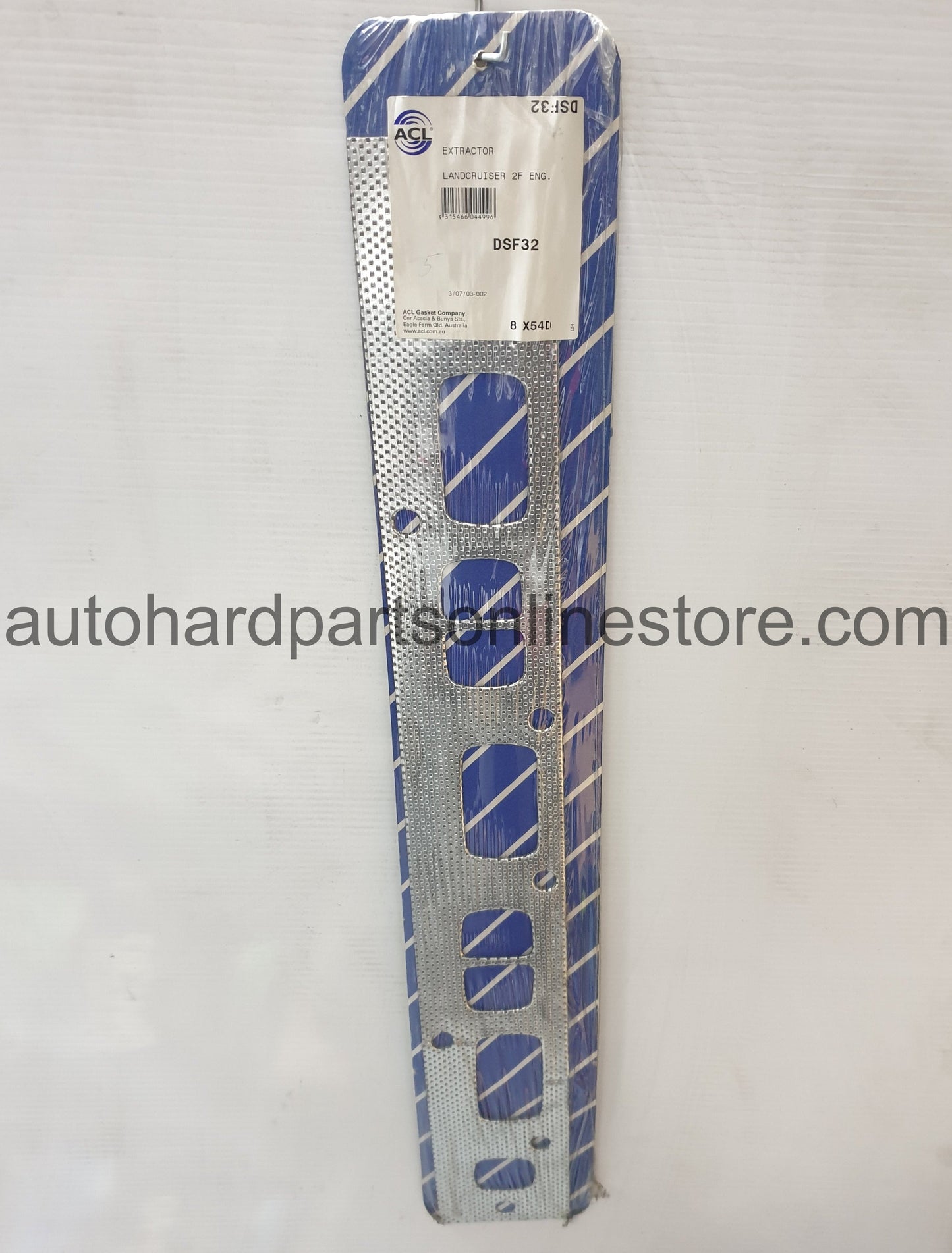 ACL extractor gasket