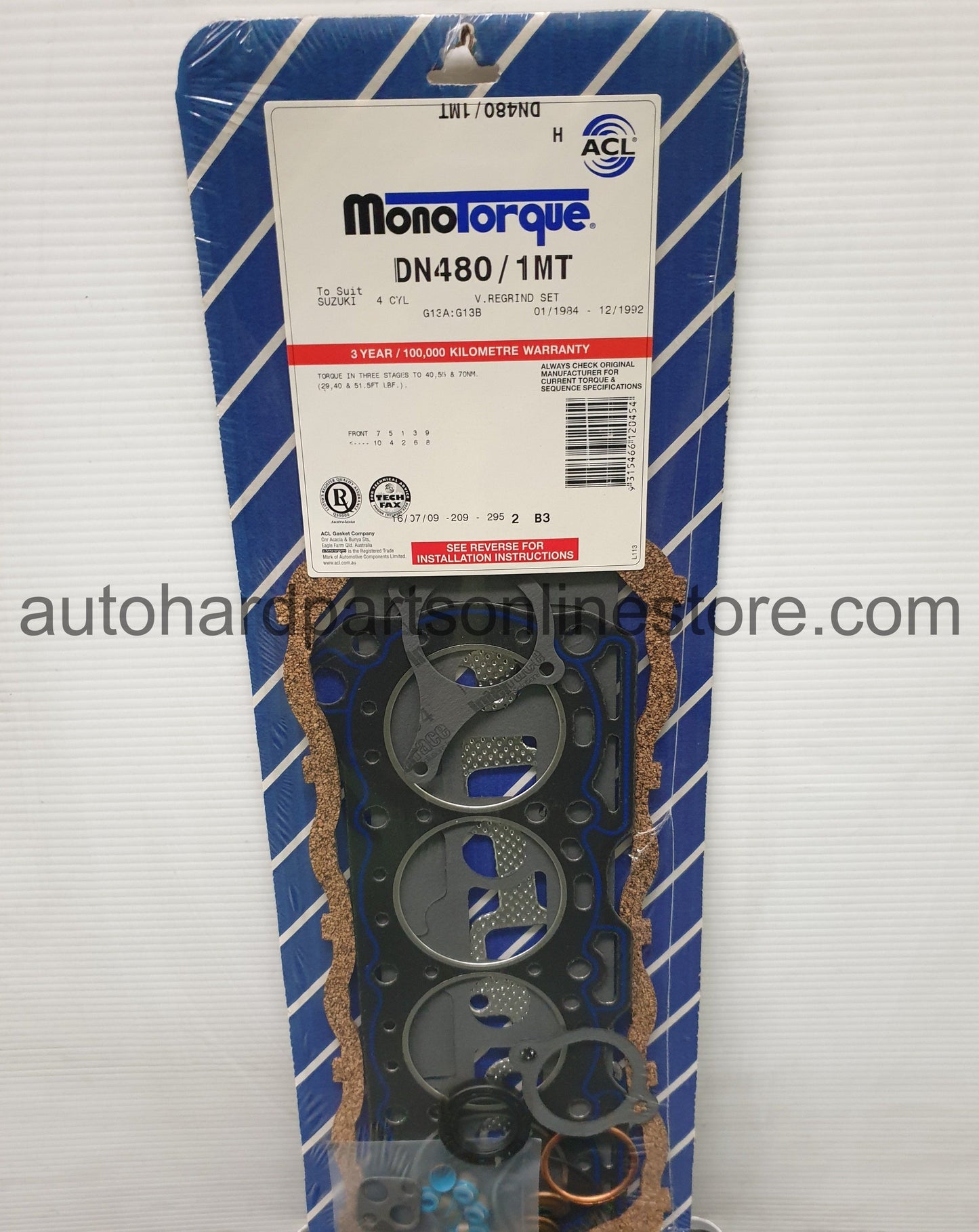 ACL Valve Regrind Set-DN480 1MT
