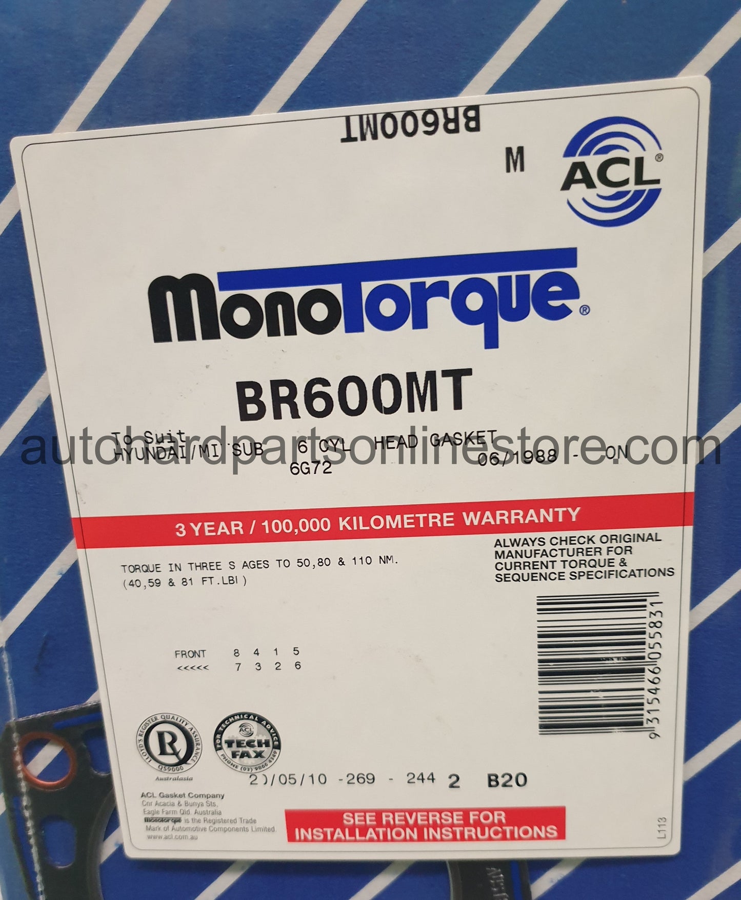 ACL Head Gasket-BR600MT