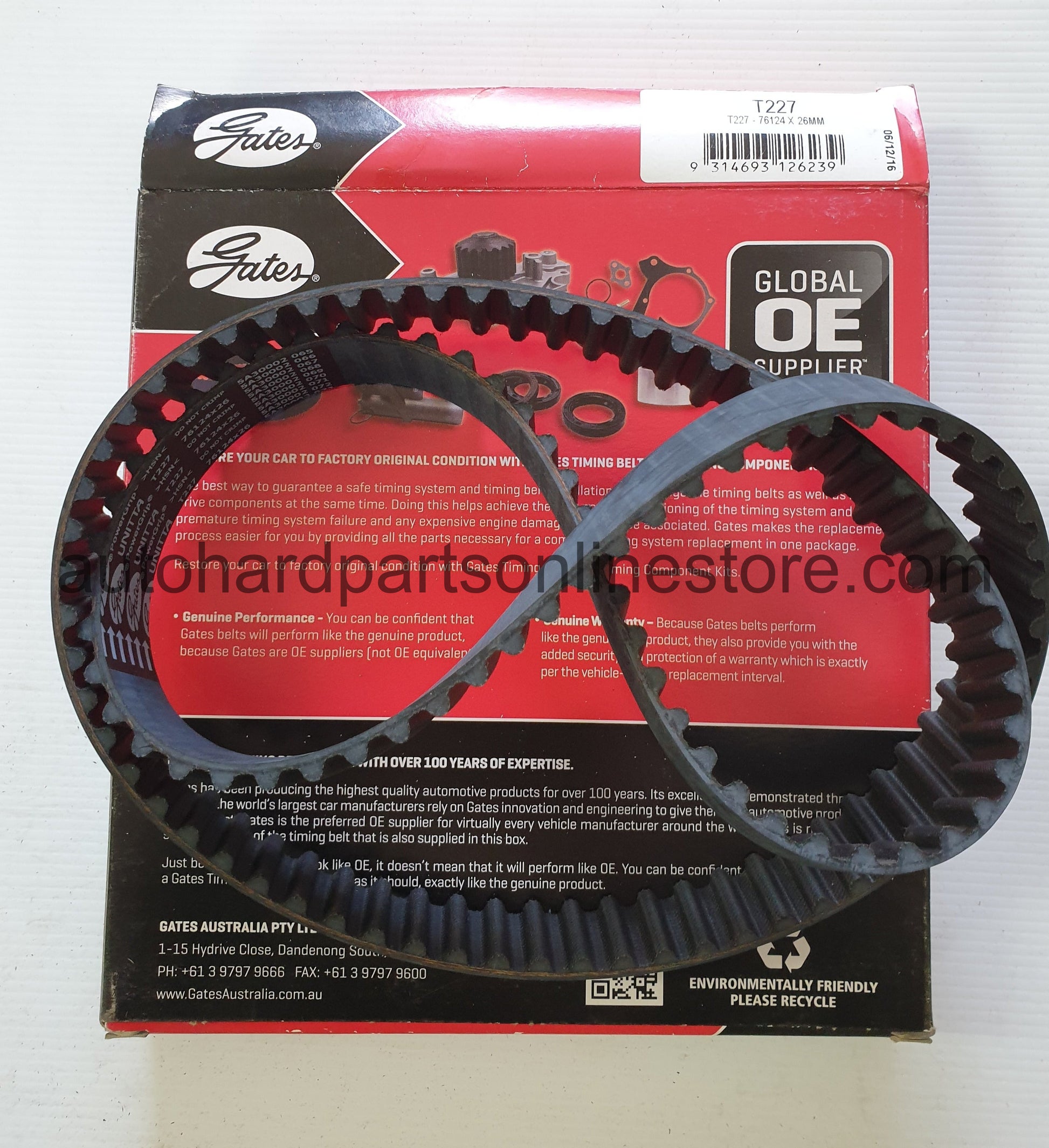 Gates timing belt T227