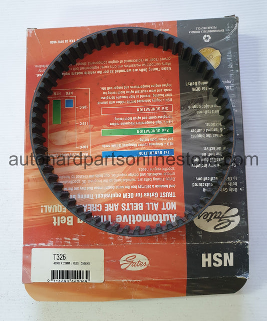 Gates timing belt T326