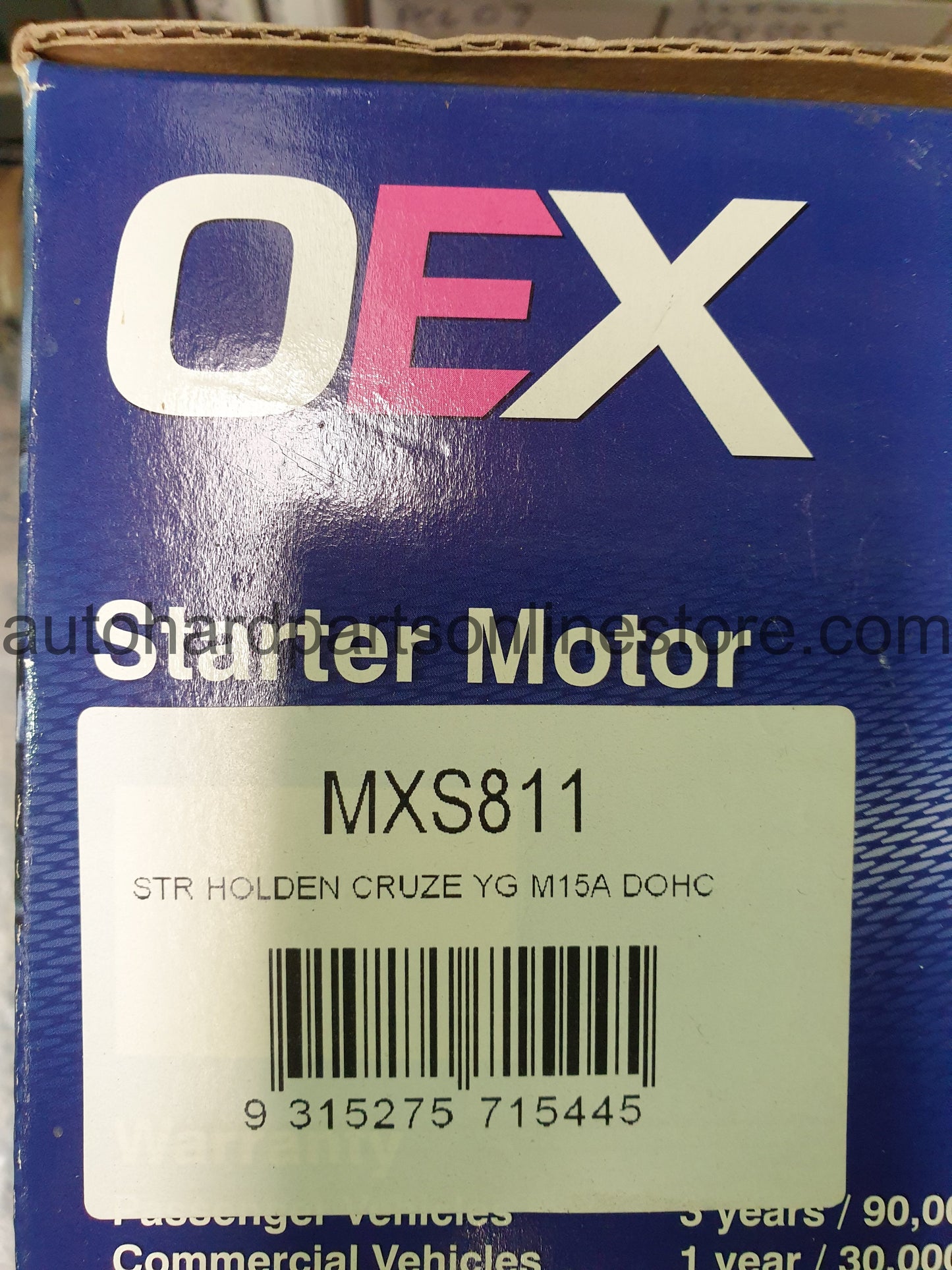 OEX Starter Motor-MXS811 STR 3597