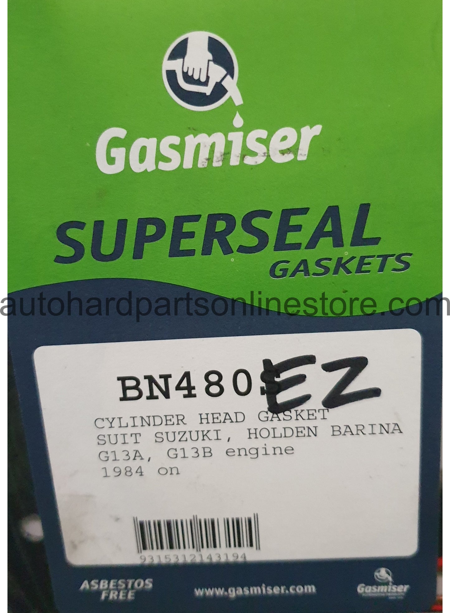 Gasmiser Head Gasket-BN480S BN480EZ
